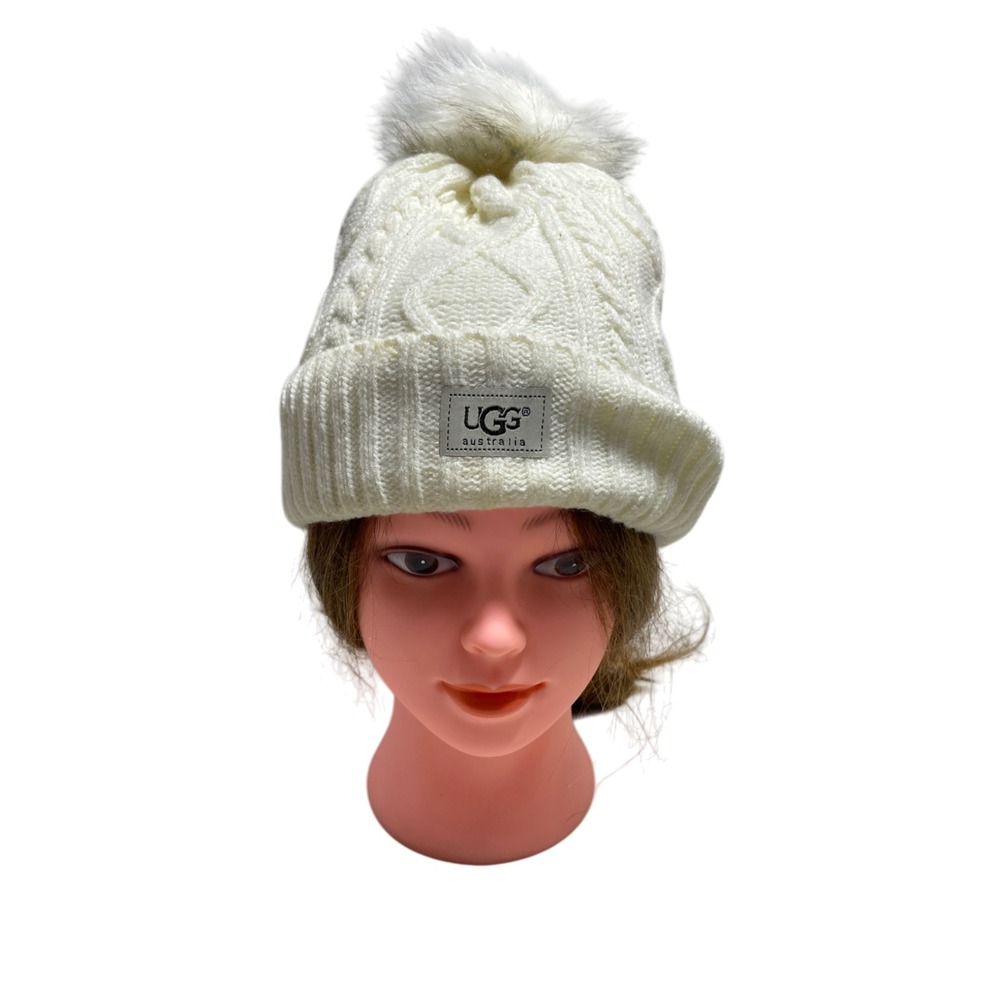 UGG Australia Off White Beanie One Size